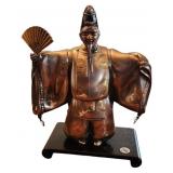 Plated Bronze Japanese Kabuki NOH Figure