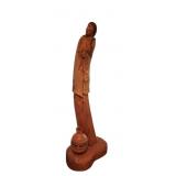 Catalpa Wood Figural Sculpture