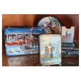 (4) Russian Lacquer Boxes