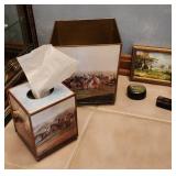 Group of English Fox Hunt Decor