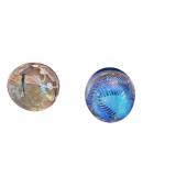 (4) Signed, Art Glass Paperweights