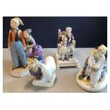 (4) European Porcelain Figural Groupings