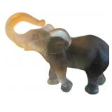 Daum Crystal Pate De Verre Elephant