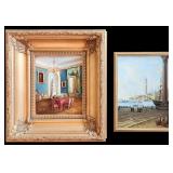 (2) Decorator, Framed Oil Paintings