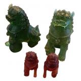 Group of Daum Crystal Pate De Verre Animals