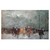 Philippe Monteagudo, 13x21, O/C, Street Scene