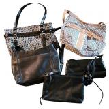 Five Handbags, Giani Bernini, Aigner