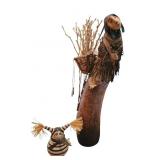 Two Robert Rivera Figural Gourd Pots