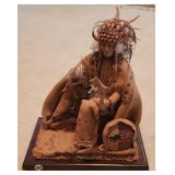 Bill Girard Ceramic Navajo Warrior Figure
