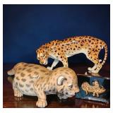 Group of Tiger, Leopard Figures, Collectibles