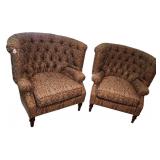 Pair of Harden Tufted Club Chairs