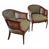 Pair of French Louis XVI Reproduction Cane chairs