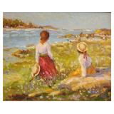 Vernon Broe, 11x14, O/B, Lakeside Figures