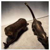 Loet Vanderveen (2) Bronze Animal Figures, Ltd Ed