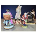 Four Porcelain Figurines