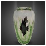 Orient & Flume Black Angelfish Paperweight Vase