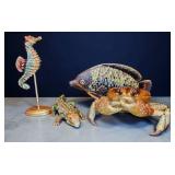 Group of Jay Strongwater Sea Life Figures