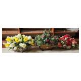 Three Floral Centerpiece Decorations