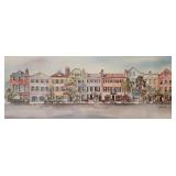 Fouche Bolton Signed Lithograph, Rainbow Row