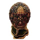 Jay Strongwater Jeweled Egg on Stand