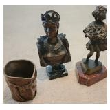 Three Bronze Sculptures