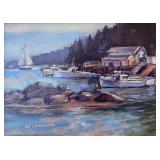 S Renee Lammers, 6x8, Oil, "Stonington Day"