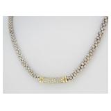 Lagos 18K, Sterling Caviar Diamond Necklace