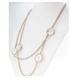 Ippolita Sterling, Quartz Necklace, 34"