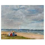 Mary Ann Caldwell 8x10 O/B Boat Watching