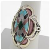 Carolyn Pollack Relios Sterling Multi-Stone Ring