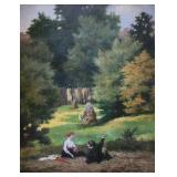 Tadeusz Rybkowski 14x12 O/P My Joys Have Overflowe