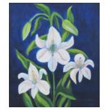 Louise McCall 24x20 Acrylic Lilies