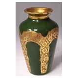 Fraunfelter, OH, Gold Enameled Cabinet Vase