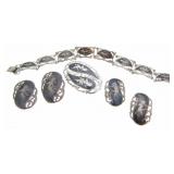 Sterling Silver Nielloware Siam Jewelry