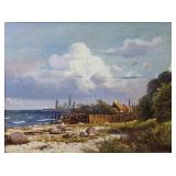 Christian Mollgaard 11.5x15.5 O/C Beach Pier