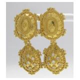 22K/18K YG Luna Jewels Diamond Earrings