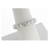 18K White Gold Diamond Eternity Ring, 3CTW