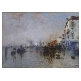 Wilhelm Von Gegerfelt 15.5x22 O/C Venetian Scene