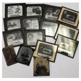 Group of Glass Plate Antique Photo Negatives