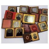 Group of Framed Antique Daguerreotype Photos
