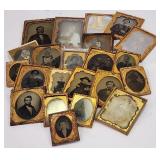 Metal Framed Antique Daguerreotype Photos