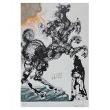 Salvador Dali Lithograph, "Cerberus"