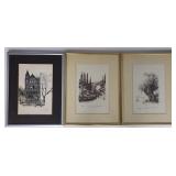 (3) Framed Lithographs, Silberstein, Moriarty