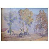 Rudolph F Ingerle 10x14 O/B The Farm, in Autumn