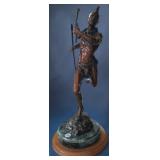 Peter Madsen Bronze Sculpture, "Pawnee in Pursuit"