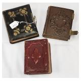 Three Antique Photo Albums