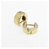 14K Yellow Gold Huggie Earrings