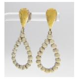 22K and Sterling Gurhan Drop Earrings