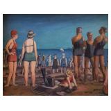 Gerrit Van Sinclair 15.5x20.25 O/B Bathers