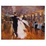Denise Frazier Pettee 9.25x12 O/B "Ballroom Dancer